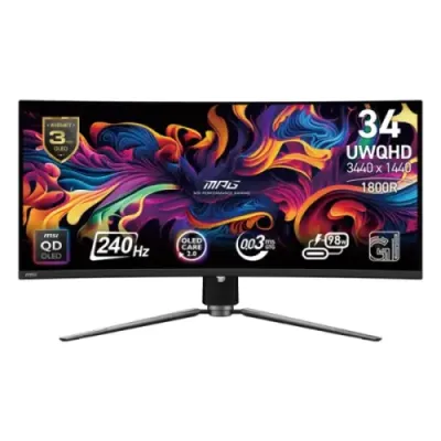 MSI MPG 341CQPX QD-OLED 34" UWQHD 240Hz Curved Gaming Monitor